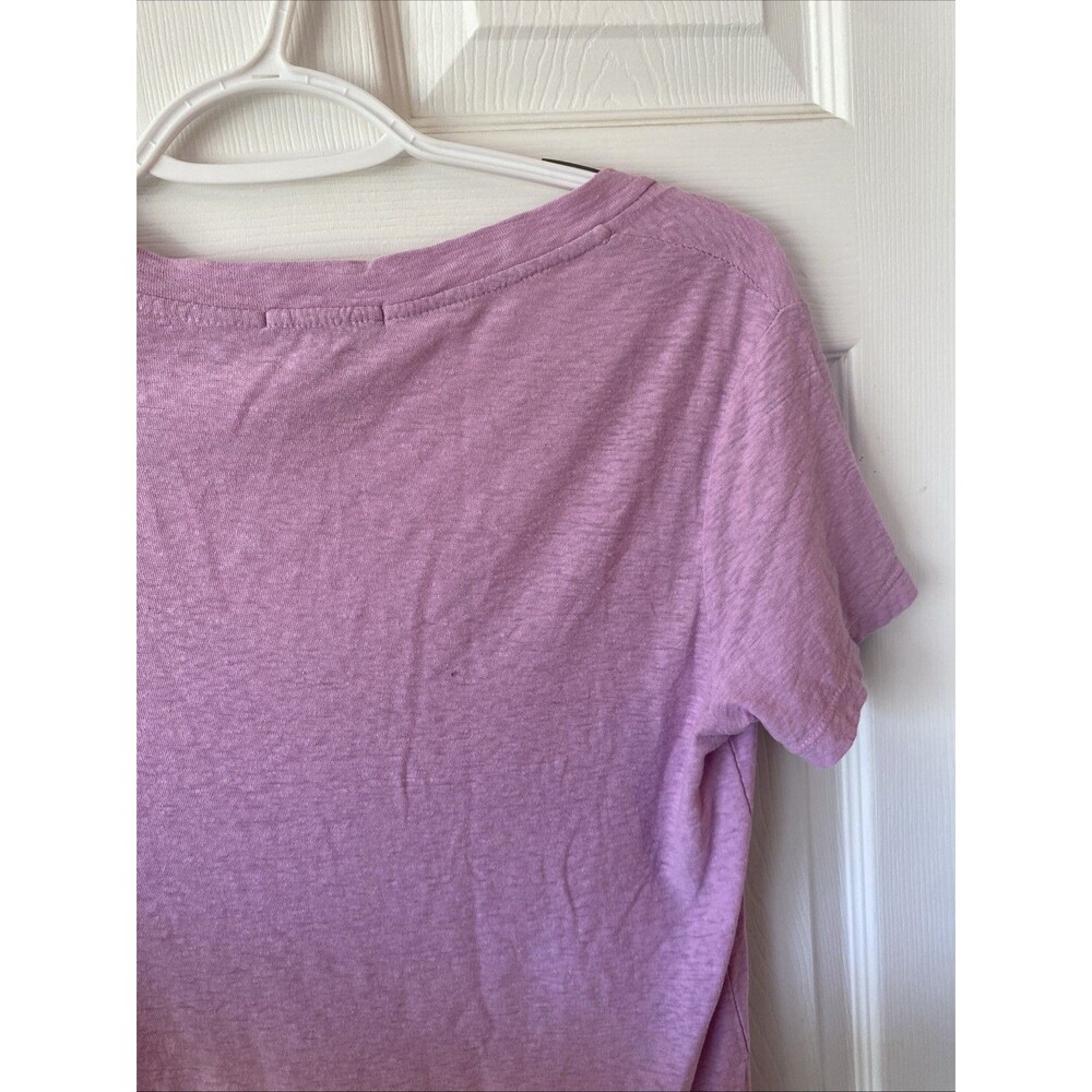 James Perse Standard T Shirt Women’s Size 2 Short Sleeve Scoop Neck Lilac - Picture 8 of 11